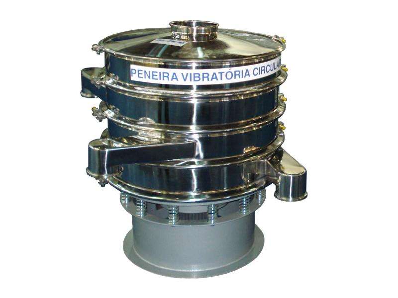 Peneira vibratória circular industrial da MHS Industria e Comércio